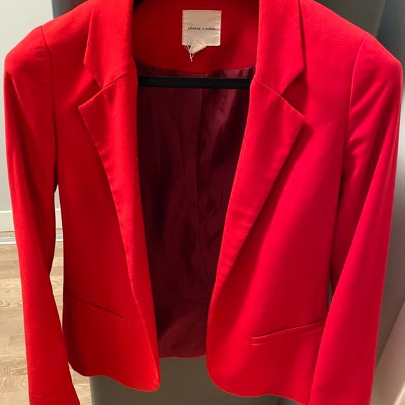 Silence & Noise boyfriend blazer in Coral (size S) - Picture 2 of 3
